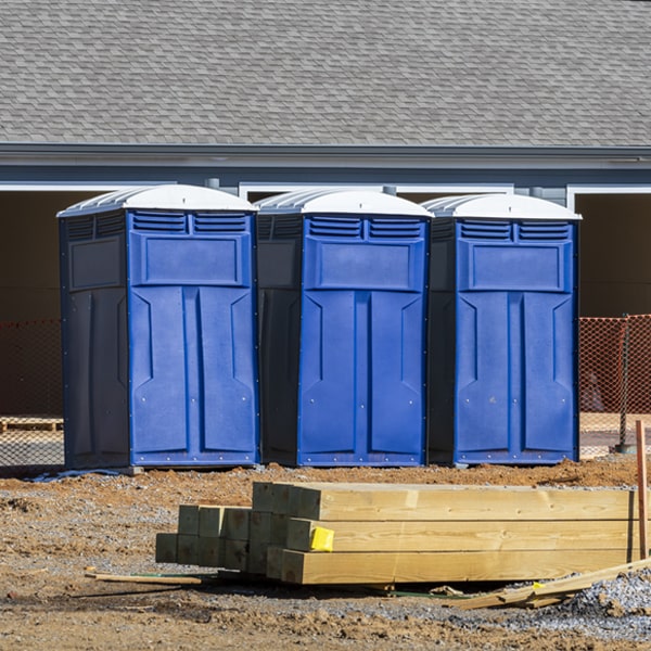 what is the expected delivery and pickup timeframe for the portable toilets in Richland MT